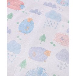 Babyhug Triple Layer Disposable Feeding Bibs Pack of 30| Waterproof| Crumb Catcher Pocket| Travel Friendly| Hygienic & Easy to Wear| Single Use Bibs for 6+ Months Babies