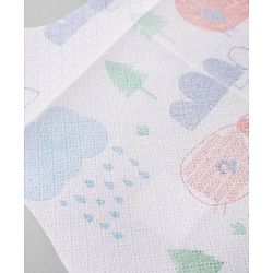 Babyhug Triple Layer Disposable Feeding Bibs Pack of 30| Waterproof| Crumb Catcher Pocket| Travel Friendly| Hygienic & Easy to Wear| Single Use Bibs for 6+ Months Babies