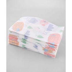 Babyhug Triple Layer Disposable Feeding Bibs Pack of 30| Waterproof| Crumb Catcher Pocket| Travel Friendly| Hygienic & Easy to Wear| Single Use Bibs for 6+ Months Babies