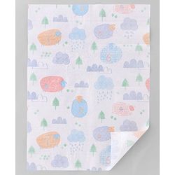 Babyhug Triple Layer Disposable Feeding Bibs Pack of 30| Waterproof| Crumb Catcher Pocket| Travel Friendly| Hygienic & Easy to Wear| Single Use Bibs for 6+ Months Babies