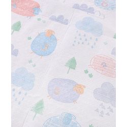 Babyhug Triple Layer Disposable Feeding Bibs Pack of 30| Waterproof| Crumb Catcher Pocket| Travel Friendly| Hygienic & Easy to Wear| Single Use Bibs for 6+ Months Babies