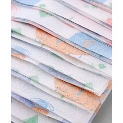 Babyhug Triple Layer Disposable Feeding Bibs Pack of 30| Waterproof| Crumb Catcher Pocket| Travel Friendly| Hygienic & Easy to Wear| Single Use Bibs for 6+ Months Babies