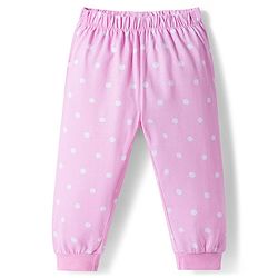 Babyhug Disney Single Jersey Knit Full Sleeves Night Suit With 101 Dalmatians Graphics - Pink