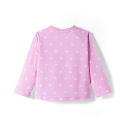 Babyhug Disney Single Jersey Knit Full Sleeves Night Suit With 101 Dalmatians Graphics - Pink