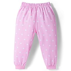 Babyhug Disney Single Jersey Knit Full Sleeves Night Suit With 101 Dalmatians Graphics - Pink