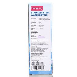 Babyhug Disney Frozen Stainless Steel Water Bottle - 750ml| Leak Resistant| BPA Free| Rust Proof| Gifting for School Going Boys & Girls| Convenient Flip Cap| Ideal for Home and Outside Use