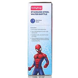 Babyhug Marvel Spiderman Stainless Steel Water Bottle - 750ml| Leak Resistant| BPA Free| Rust Proof| Gifting for School Going Boys & Girls| Convenient Flip Cap| Ideal for Home and Outside Use