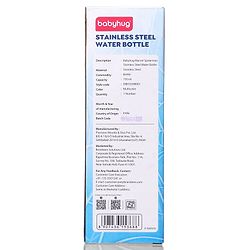 Babyhug Marvel Spiderman Stainless Steel Water Bottle - 750ml| Leak Resistant| BPA Free| Rust Proof| Gifting for School Going Boys & Girls| Convenient Flip Cap| Ideal for Home and Outside Use