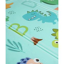 Babyhug Reversible Foldable Dino Theme Learning & Play Floor Mat 180x150 cm|Thickness 8 mm|Waterproof & Soft Foam|Colorful Crawling & Baby Massage Mat|Ideal to Gift|Easy to Fold & Carry| 0-12 Yrs|BIS