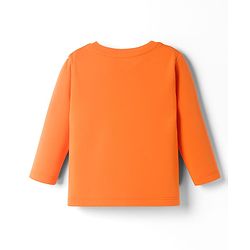 Babyhug Cotton Knit Full Sleeves T-Shirt With Text Print - Orange