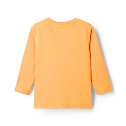 Babyhug Cotton Knit Full Sleeves T-Shirt With Dino Print - Yellow