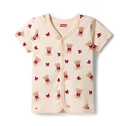 Babyhug 100% Cotton Front Open Jhablas With Animal Print Pack Of 3 - Navy Blue Red & Cream