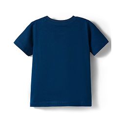 Babyhug Disney Single Jersey Knit Half Sleeves Shorts Night Suit With Winnie & Friends Print - Navy Blue