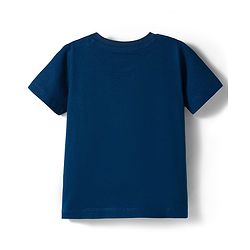 Babyhug Disney Single Jersey Knit Half Sleeves Shorts Night Suit With Winnie & Friends Print - Navy Blue