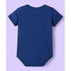 Babyhug 100% Cotton Onesies With Animal Print Pack Of 3 - Red Navy Blue & Cream