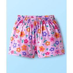 Babyhug Disney Single Jersey Knit Half Sleeves Shorts Night Suit With Winne & Friends Graphics - White