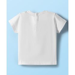 Babyhug Disney Single Jersey Knit Half Sleeves Shorts Night Suit With Winne & Friends Graphics - White