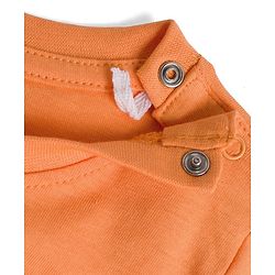 Babyhug Disney Single Jersey Knit Half Sleeves Shorts Night Suit With Tigger Graphics - Orange
