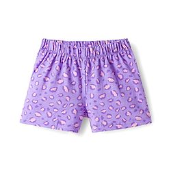 Babyhug Disney Single Jersey Knit Half Sleeves Shorts Night Suit With Marie Graphics - Lavender