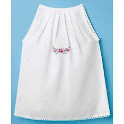 Babyhug Poplin Woven Back Tie Knot Jhablas With Floral Print Pack Of 3 - White