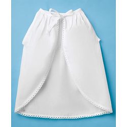 Babyhug Poplin Woven Back Tie Knot Jhablas With Floral Print Pack Of 3 - White