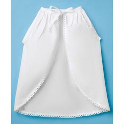 Babyhug Poplin Woven Back Tie Knot Jhablas With Floral Print Pack Of 3 - White