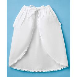 Babyhug Poplin Woven Back Tie Knot Jhablas With Floral Print Pack Of 3 - White