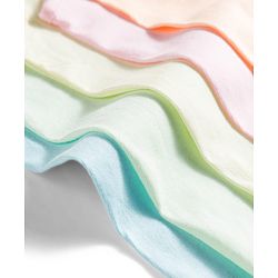 Babyhug 100% Cotton Shoulder Tie Knot Knit Solid Coloured Jhablas Pack of 5 - Multicolour
