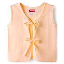 Babyhug Interlock Knit Sleeveless Solid Colour Jhablas Pack Of 5 - Multicolour