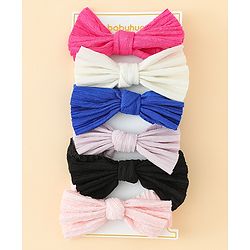Babyhug Free Size Bow Design Headband Pack of 6 - Multicolor