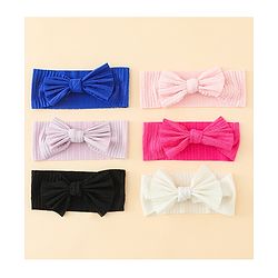 Babyhug Free Size Bow Design Headband Pack of 6 - Multicolor