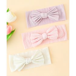 Babyhug Free Size Bow Design Headband Pack of 6 - Multicolor