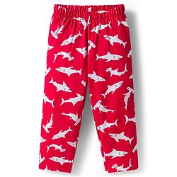 Babyhug Cotton Knit Full Sleeves Co-ords Night Suit With Shark Print - Red