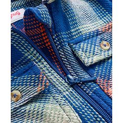 Babyhug Cotton Woven Full Sleeves Checks Shirt - Blue