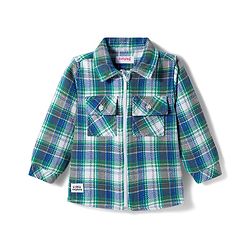 Babyhug Cotton Woven Full Sleeves Checks Shirt - Light Blue