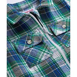 Babyhug Cotton Woven Full Sleeves Checks Shirt - Light Blue