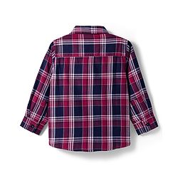 Babyhug Cotton Woven Full Sleeves Shirt With Checks - Red