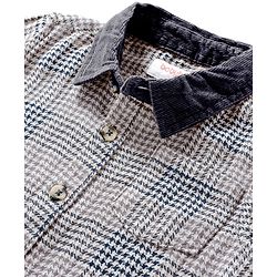 Babyhug Cotton Woven Full Sleeves Shirt With Checks - Black