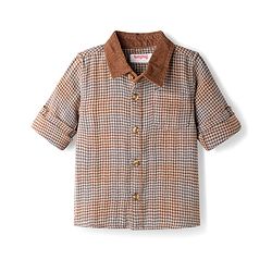 Babyhug Cotton Woven Full Sleeves Checkered Shirt - Multicolour