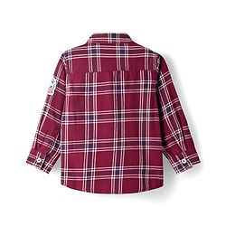 Babyhug Cotton Woven Full Sleeves Shirt With Checks - Red