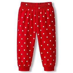 Babyhug Disney Single Jersey Knit Full Sleeves Night Suit With Marie Graphics - Red
