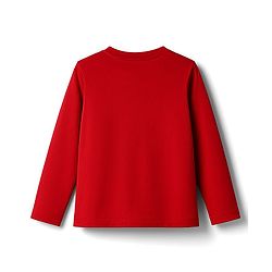 Babyhug Disney Single Jersey Knit Full Sleeves Night Suit With Marie Graphics - Red