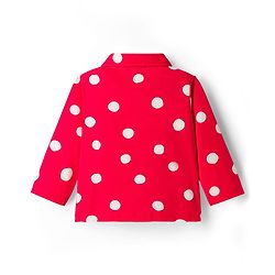 Babyhug Disney Single Jersey Knit Full Sleeves Night Suit With Minnie Mouse Graphics - Red
