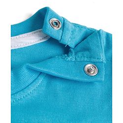 Babyhug Marvel Single Jersey Knit Full Sleeves Night Suit with Spider-Man Graphics - Light & Teal Blue