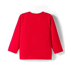 Babyhug Disney Single Jersey Knit Full Sleeves Night Suit With Lion King Graphics - Red