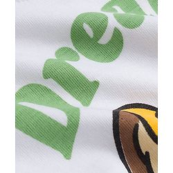 Babyhug Disney Single Jersey Knit Full Sleeves Night Suit With Lion King Graphics - White & Olive Green