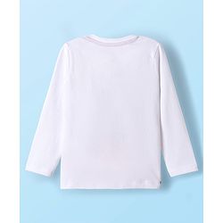 Babyhug Disney Single Jersey Knit Full Sleeves Night Suit With Winnie The Pooh Graphics - White & Red