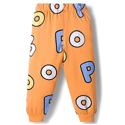 Babyhug Disney Single Jersey Knit Full Sleeves Night Suit With Winnie The Pooh Graphics - Orange