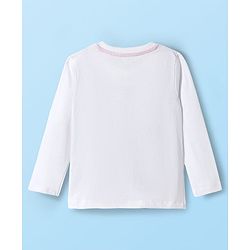 Babyhug Disney Single Jersey Knit Full Sleeves Night Suit With Winnie The Pooh Graphics - White & Light Blue