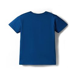 Babyhug Disney Single Jersey Knit Half Sleeves Shorts Night Suit With Mickey Mouse Graphics - Navy Blue